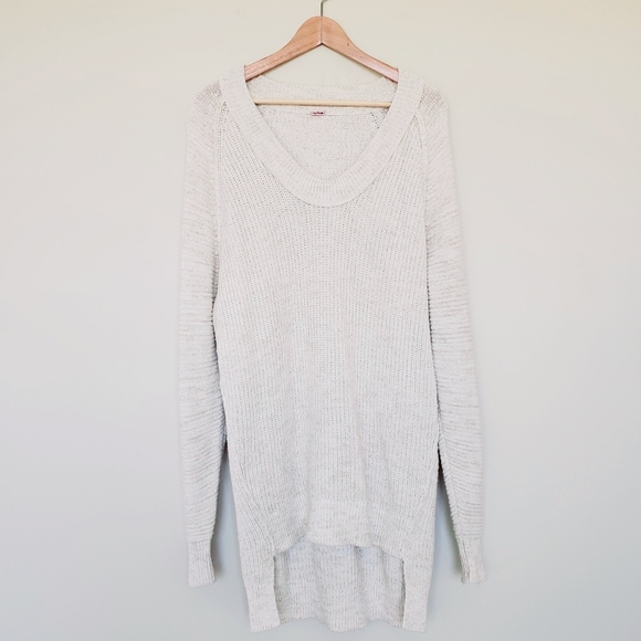 Free People Oversized Neck Sweater sz xs - Picture 6 of 7